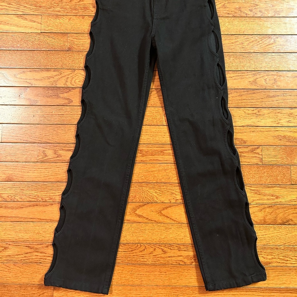 Zara Black Straight Leg Jeans - Picture 4 of 9